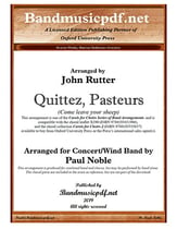 Quittez, Pasteurs Concert Band sheet music cover